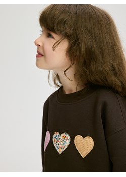 Reserved - Bluza z naszywkami - ciemnobrązowy - id: 336FA-89X - marki Reserved - 186262453 Reserved - Bluza z naszywkami - ciemnobrązowy ze sklepu Reserved w kategorii Bluzy dziewczęce - zdjęcie 186262453