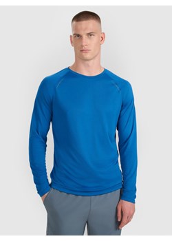 Męski longsleeve do biegania 4F 4FWAW25TFLOM413 - niebieski ze sklepu Sportstylestory.com w kategorii T-shirty męskie - zdjęcie 186263224