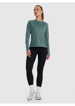 Damski longsleeve do biegania 4F 4FWAW25TFLOF415 - turkusowy ze sklepu Sportstylestory.com w kategorii Bluzki damskie - zdjęcie 186263430