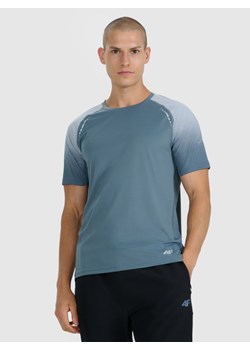 Męska koszulka do biegania 4F 4FWAW25TFTSM1506 - szara ze sklepu Sportstylestory.com w kategorii T-shirty męskie - zdjęcie 186263470