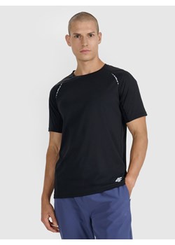 Męska koszulka do biegania 4F 4FWAW25TFTSM1506 - czarna ze sklepu Sportstylestory.com w kategorii T-shirty męskie - zdjęcie 186263480