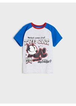 Sinsay - Koszulka Kot Feliks - niebieski ze sklepu Sinsay w kategorii T-shirty chłopięce - zdjęcie 186263933
