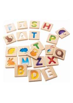 Plan Toys Tabliczki z literkami - 2+ ze sklepu Limango Polska w kategorii Zabawki - zdjęcie 186264244