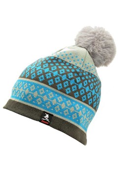 Męska Czapka Zimowa z pomponem ocieplana polarem - L/XL ST-562 ze sklepu Stylion w kategorii Czapki zimowe męskie - zdjęcie 186265610