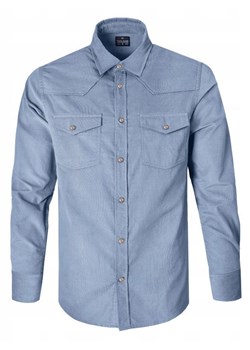 Koszula Weekendowa o Prostym Kroju - Pako Jeans - Jasnoniebieska KSDCpjnsRUDOjns ze sklepu JegoSzafa.pl w kategorii Koszule męskie - zdjęcie 186265740