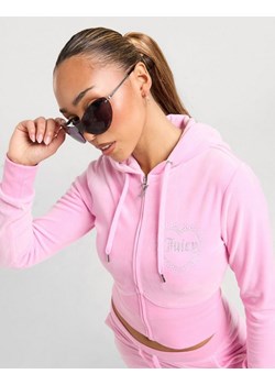 JUICY COUTURE BLUZA ROZPINANA Z KAPTUREM DMNT PNK - id: JCJDW376346 - marki Juicy Couture - 186265860 JUICY COUTURE BLUZA ROZPINANA Z KAPTUREM DMNT PNK ze sklepu JD Sports  w kategorii Bluzy damskie - zdjęcie 186265860