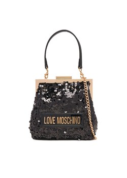Torebka LOVE MOSCHINO JC4146PP0NKK100A Czarny ze sklepu eobuwie.pl w kategorii Kopertówki - zdjęcie 186266764