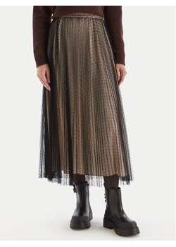 TWINSET Spódnica midi 252TT2023 Czarny Regular Fit ze sklepu MODIVO w kategorii Spódnice - zdjęcie 186267694