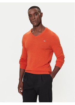 Gant Sweter 8050274 Pomarańczowy Regular Fit ze sklepu MODIVO w kategorii Swetry męskie - zdjęcie 186267711