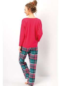 Bawełniana piżama damska LNS 420, Kolor czerwono-zielony, Rozmiar S, Key ze sklepu Primodo w kategorii Piżamy damskie - zdjęcie 186269972