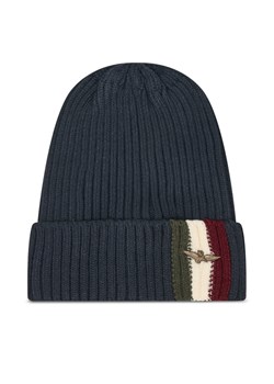 Czapka Aeronautica Militare 252CU0080UL00555 Granatowy ze sklepu eobuwie.pl w kategorii Czapki zimowe męskie - zdjęcie 186272500
