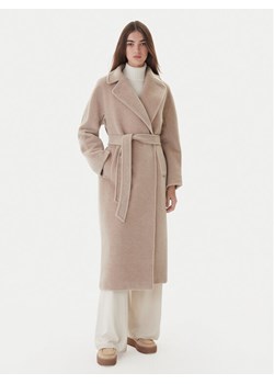 Weekend Max Mara Płaszcz wełniany Tempera 2525016082 Beżowy Regular Fit ze sklepu MODIVO w kategorii Płaszcze damskie - zdjęcie 186272761