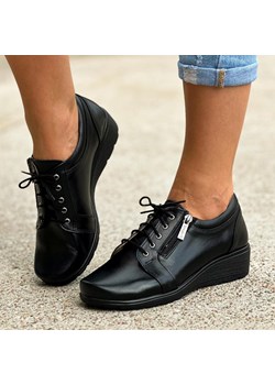 Czarne Polskie półbuty damskie Gregors 759 - id: 19345 - marki Gregors - 186273522 Czarne Polskie półbuty damskie Gregors 759 ze sklepu suzana.pl w kategorii Półbuty damskie - zdjęcie 186273522