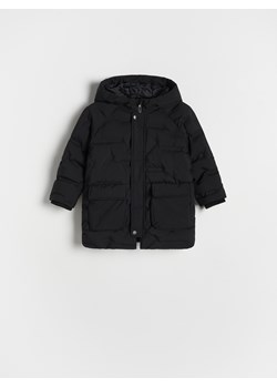 Reserved - Ocieplana parka z kapturem - czarny ze sklepu Reserved w kategorii Kurtki chłopięce - zdjęcie 186274291
