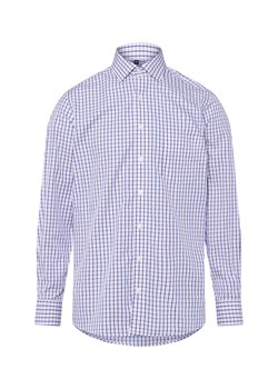 Andrew James Koszula męska Mężczyźni Regular Fit Bawełna różowy w kratkę ze sklepu vangraaf w kategorii Koszule męskie - zdjęcie 186274502