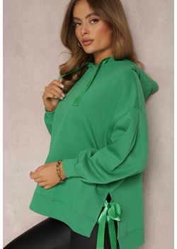 Zielona Bluza Oversize z Kapturem Liiza ze sklepu renee.pl w kategorii Bluzy damskie - zdjęcie 186275134