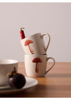 Sinsay - Ceramiczne kubki z nadrukiem muchomora 2 pack - wielobarwny ze sklepu Sinsay w kategorii Kubki - zdjęcie 186277640