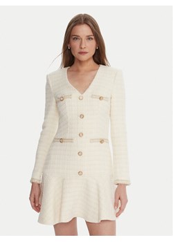 Marciano Guess Sukienka koktajlowa 5BGK36 7394A Écru Regular Fit ze sklepu MODIVO w kategorii Sukienki - zdjęcie 186277803