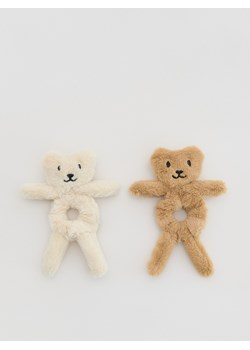 Reserved - Gumki do włosów misie 2 pack - brązowy ze sklepu Reserved w kategorii Gumki do włosów - zdjęcie 186278724