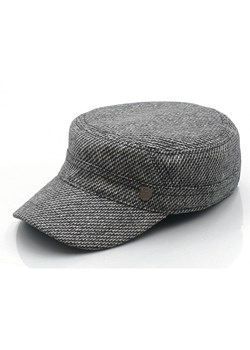 Delikatnie Ocieplana Czapka z Daszkiem (Partolówka) - Pako Jeans - Popielata, Nauszniki CPAPJNSPATROL1122 ze sklepu JegoSzafa.pl w kategorii Czapki z daszkiem męskie - zdjęcie 186279933