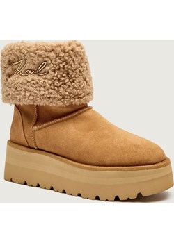 Karl Lagerfeld Śniegowce SKYLAR | shearling | zamsz ze sklepu Gomez Fashion Store w kategorii Śniegowce damskie - zdjęcie 186280102