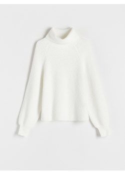 Reserved - Sweter z golfem - złamana biel ze sklepu Reserved w kategorii Swetry damskie - zdjęcie 186282343