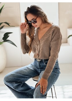 Sweter damski DESTANY beżowy Dstreet MY1738 ze sklepu DSTREET.PL w kategorii Swetry damskie - zdjęcie 186282653