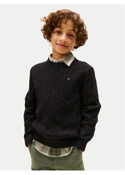 Tommy Hilfiger Sweter KB0KB09753 Czarny Regular Fit ze sklepu MODIVO w kategorii Swetry chłopięce - zdjęcie 186283722