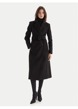 Patrizia Pepe Płaszcz wełniany 2O0195 A171 Czarny Regular Fit ze sklepu MODIVO w kategorii Płaszcze damskie - zdjęcie 186283894