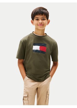 Tommy Hilfiger T-Shirt Flag Archive KB0KB10111 Zielony Regular Fit ze sklepu MODIVO w kategorii T-shirty chłopięce - zdjęcie 186283904