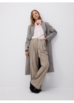 Reserved - Dwurzędowy płaszcz z dodatkiem wełny - wielobarwny ze sklepu Reserved w kategorii Płaszcze damskie - zdjęcie 186286490