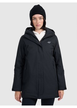 Damska parka zimowa 4F FRAW25TTJAF1027 - czarna ze sklepu Sportstylestory.com w kategorii Kurtki damskie - zdjęcie 186288621