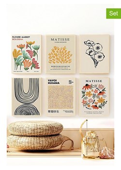 ABERTO DESIGN Druki artystyczne (6 szt.) w ramce - 33 x 48 cm ze sklepu Limango Polska w kategorii Obrazy - zdjęcie 186288920