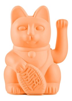 Donkey Figurka dekoracyjna &quot;Lucky Cat&quot; w kolorze brzoskwiniowym - 10,5 x 15 x 8,5 cm ze sklepu Limango Polska w kategorii Dekoracje - zdjęcie 186289590