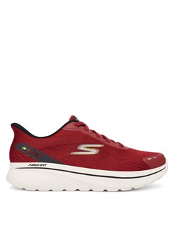 Skechers Sneakersy Go Walk Arch Fit N-Joy 217075 DKRD Bordowy ze sklepu MODIVO w kategorii Buty sportowe męskie - zdjęcie 186290892