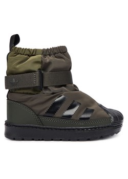 adidas Śniegowce Superstar 360 Boot JQ7952 Khaki ze sklepu MODIVO w kategorii Buty zimowe dziecięce - zdjęcie 186290893