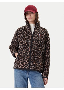 Tommy Jeans Polar DW0DW21596 Brązowy Regular Fit ze sklepu MODIVO w kategorii Bluzy damskie - zdjęcie 186290901