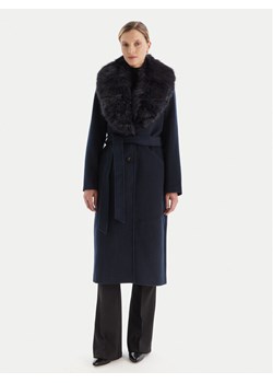 MICHAEL Michael Kors Płaszcz wełniany 77A7141M21 Granatowy Regular Fit ze sklepu MODIVO w kategorii Płaszcze damskie - zdjęcie 186290934