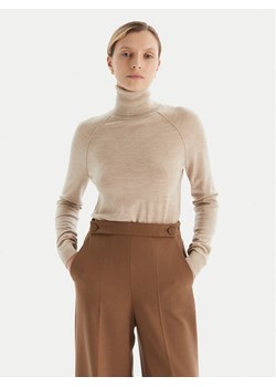 BOSS Golf Frizani 50548298 Beżowy Slim Fit ze sklepu MODIVO w kategorii Swetry damskie - zdjęcie 186290943