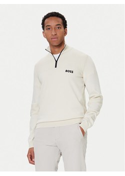 BOSS Sweter K_Hydro QZ-1 50541953 Biały Regular Fit ze sklepu MODIVO w kategorii Swetry męskie - zdjęcie 186290954