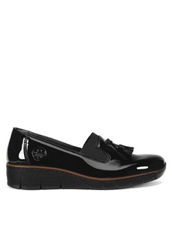 Rieker Półbuty 53751-00 Czarny ze sklepu MODIVO w kategorii Półbuty damskie - zdjęcie 186291032