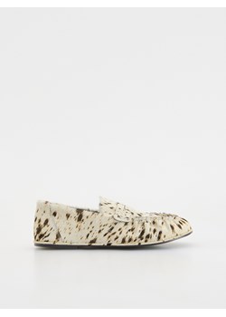 Reserved - Skórzane loafersy z włosem - wielobarwny - id: 003FG-MLC - marki Reserved - 186292283 Reserved - Skórzane loafersy z włosem - wielobarwny ze sklepu Reserved w kategorii Półbuty damskie - zdjęcie 186292283