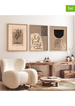ABERTO DESIGN Druki artystyczne (3 szt.) w ramce ze sklepu Limango Polska w kategorii Obrazy - zdjęcie 186292490