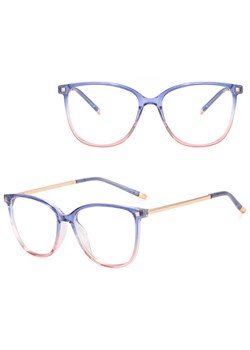 Okulary damskie kocie oczy zerówki do komputera BLUE LIGHT 25149G ze sklepu Stylion w kategorii Okulary zerówki damskie - zdjęcie 186293153