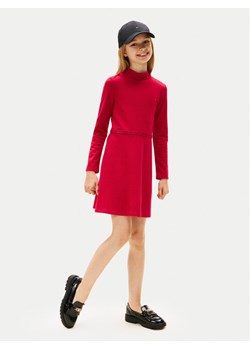 Tommy Hilfiger Sukienka codzienna Essential Skater KG0KG08790 D Czerwony Regular Fit ze sklepu MODIVO w kategorii Sukienki dziewczęce - zdjęcie 186294741