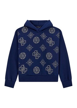 Guess Bluza J5BQ09 KCKF2 Granatowy Relaxed Fit ze sklepu MODIVO w kategorii Bluzy chłopięce - zdjęcie 186294792