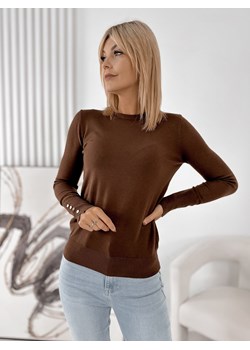 sweter junru brązowy one size ze sklepu UBRA w kategorii Swetry damskie - zdjęcie 186295912