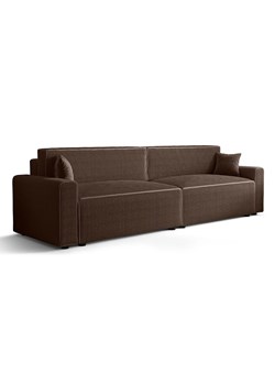 Brązowa rozkładana sofa tapicerowana M0-N55 ze sklepu Edinos.pl w kategorii Sofy i kanapy - zdjęcie 186296370
