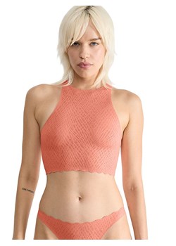 Sloggi Top &quot;Zero Feel&quot; w kolorze brzoskwiniowym ze sklepu Limango Polska w kategorii Bluzki damskie - zdjęcie 186296524