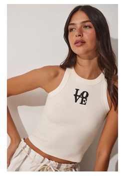 Happiness Istanbul Top w kolorze kremowym ze sklepu Limango Polska w kategorii Bluzki damskie - zdjęcie 186296560